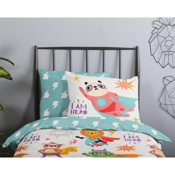 Bavlněné dětské povlečení do postýlky 120x150 cm Superhero – Good Morning-image-2