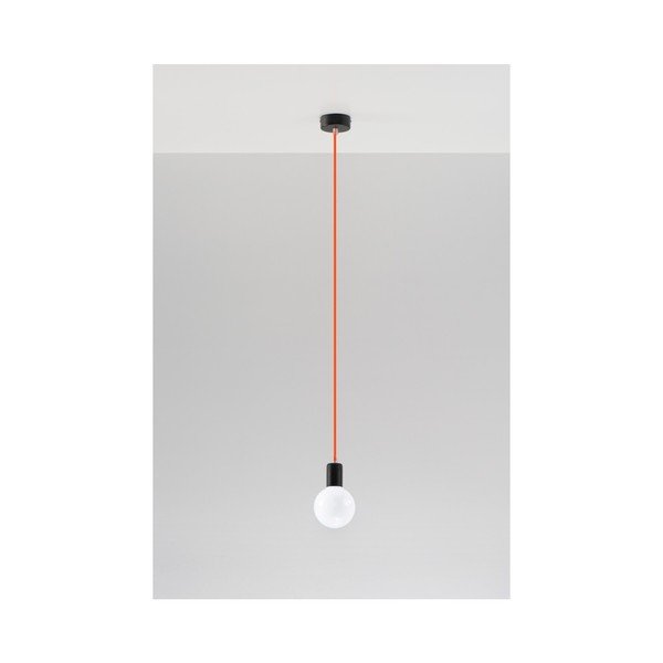 Oranžové závěsné svítidlo Sollux Bombilla-image-1