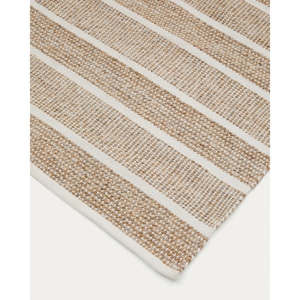Béžový venkovní koberec z recyklovaných vláken 200x300 cm Desni – Kave Home-image-2