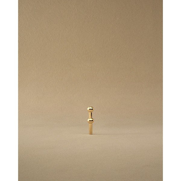 Kovová váza v mosazné barvě (výška 10 cm) Nagel – STOFF Nagel-image-4