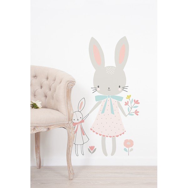 Dětská samolepka 58x90 cm Little Miss Rabbit – Lilipinso-image-1