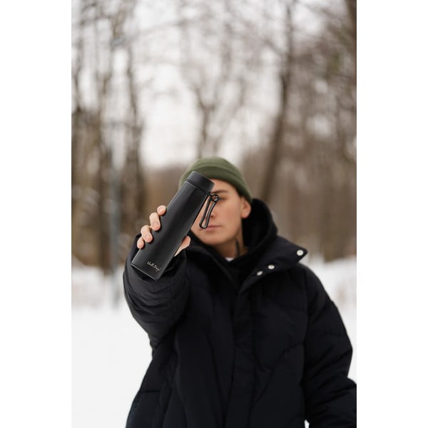 Černá termoska 500 ml Fuori – Vialli Design-image-3