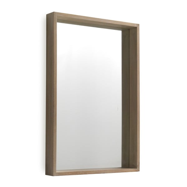 Nástěnné zrcadlo ze dřeva paulovnie Geese Pure, 60 x 90 cm