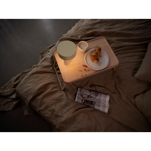 Světle zelená plastová LED stolní lampa (výška 18 cm) Oblong – Zone-image-1