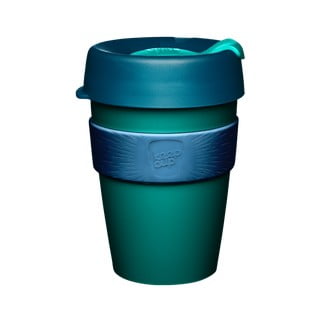 Zeleno-modrý cestovní hrnek s víčkem KeepCup Polaris, 340 ml