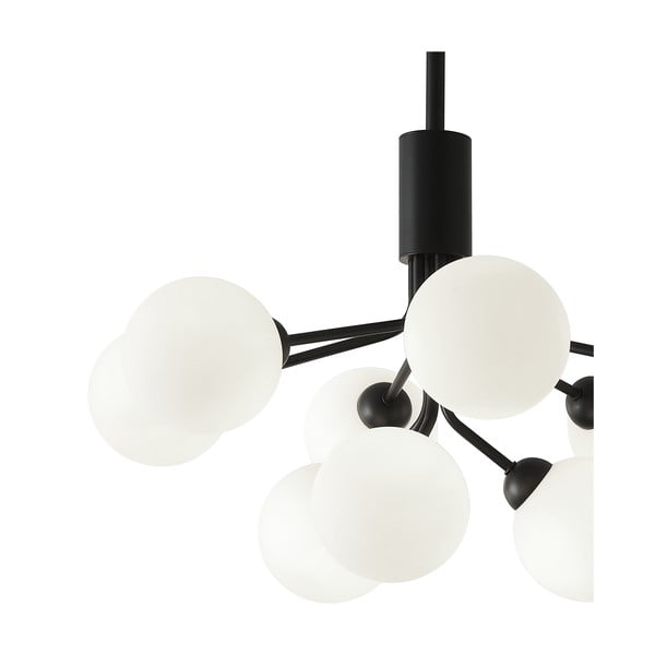 Černo-bílé závěsné svítidlo SULION Musa, výška 102 cm-image-2