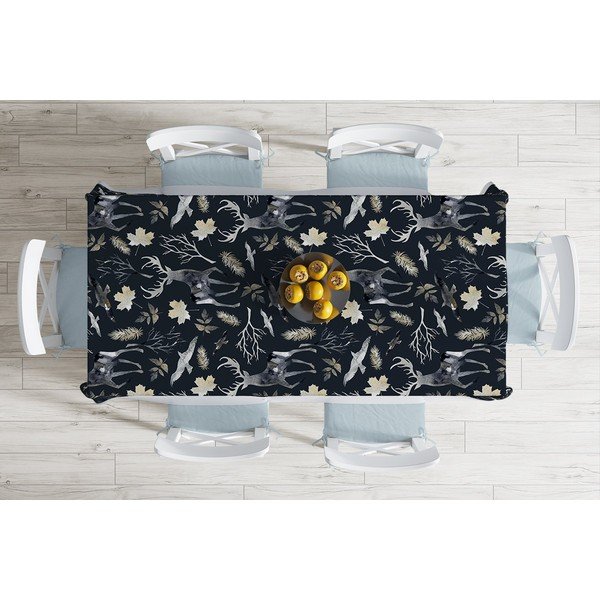 Vánoční ubrus s příměsí bavlny Minimalist Cushion Covers Dark Forest, 140 x 180 cm -image-1