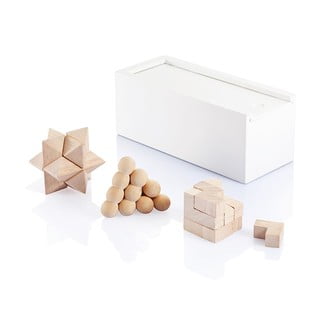 Set 3 dřevěných hlavolamů XD Design