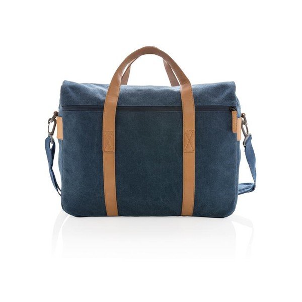 Modrá plátěná taška na notebook 15,6'' XD Design Collection, 16 l-image-2