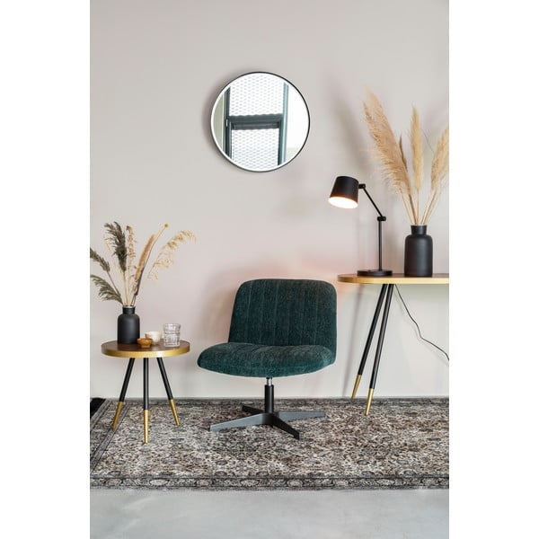 Černá stolní lampa s kovovým stínidlem (výška 60 cm) Hajo – White Label-image-3