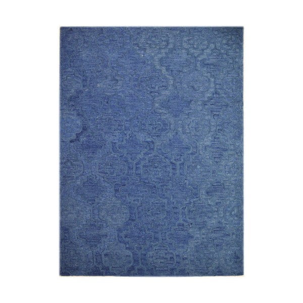 Modrý vlněný koberec The Rug Republic Acura, 230 x 160 cm