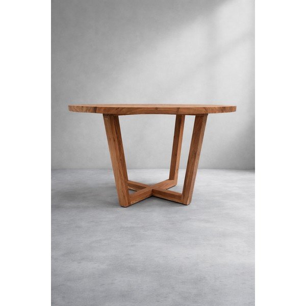 Kulatý jídelní stůl z masivu akácie ø 120 cm Nahla - II. jakost – Kave Home-image-4