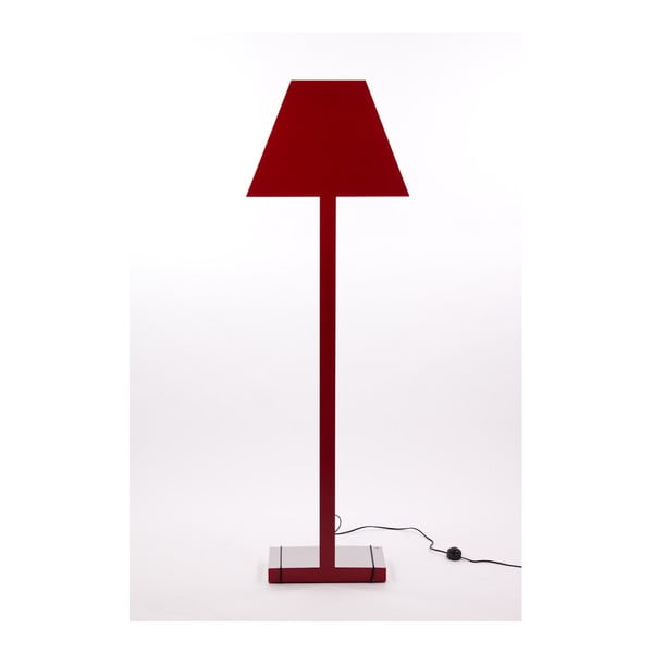 Červená stojací lampa Caoscreo 2D Floor