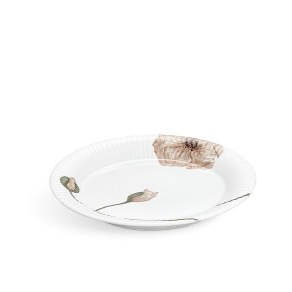 Bílý porcelánový talíř Kähler Design Hammershøi Poppy, ø 27 cm