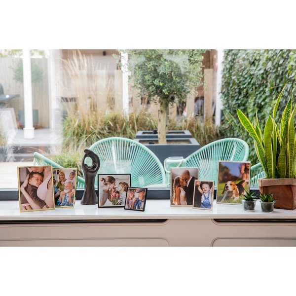 Kovový stojací/na zeď rámeček ve stříbrné barvě 10,5x16 cm Sweet Memory – Zilverstad-image-1