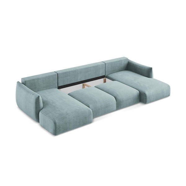 Modrá rozkládací rohová pohovka (do "U") Leila – Makamii-image-4