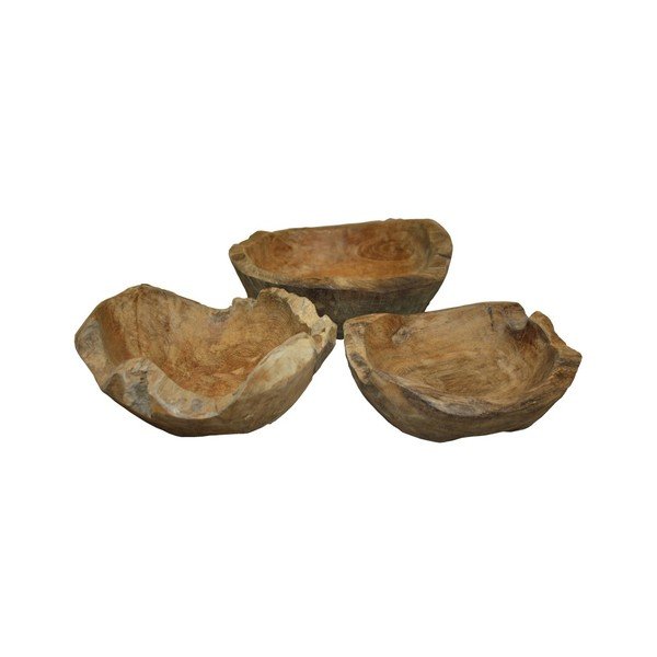 Mísa na ovoce z neopracovaného teakového dřeva HSM collection Mara, ⌀ 20 cm-image-4