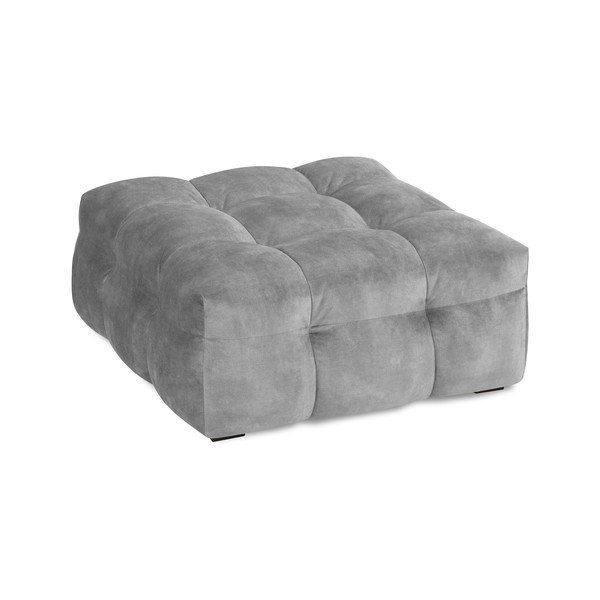 Šedý sametový puf Windsor & Co Sofas Vesta-image-4