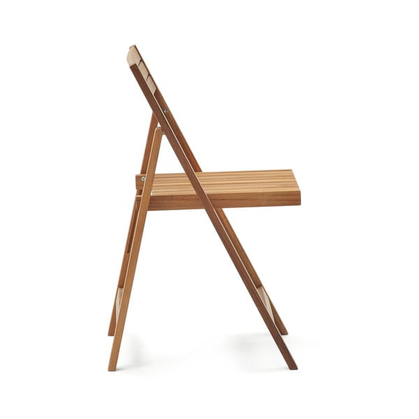 Dřevěná zahradní židle v přírodní barvě Sadirar – Kave Home-image-2