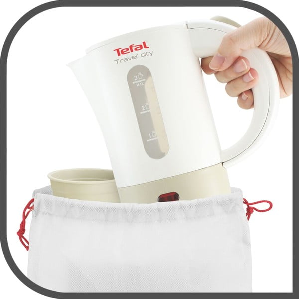 Bílá rychlovarná konvice 500 ml Travel'City KO120130 – Tefal-image-2