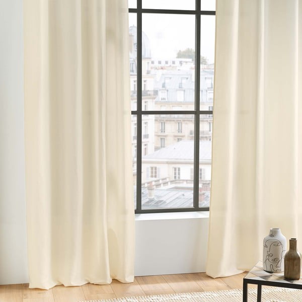 Béžový závěs z mikrovlákna 140x280 cm Absolu – douceur d'intérieur-image-2