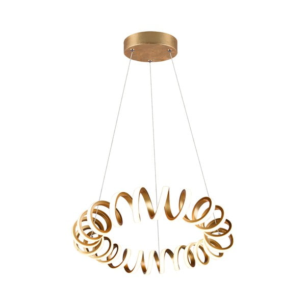 LED závěsné svítidlo ve zlaté barvě ø 55 cm Curl – Trio-image-2