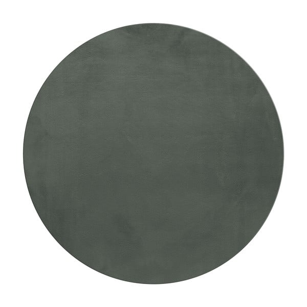 Zelený pratelný kulatý koberec ø 120 cm Pouffy – Ayyildiz Carpets