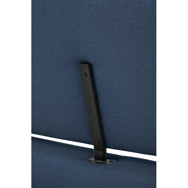 Tmavě modrá čalouněná dvoulůžková postel s roštem 180x200 cm Odette – Scandic-image-1