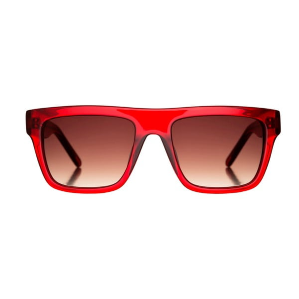 Červené sluneční brýle s hnědými skly Marshall Johny