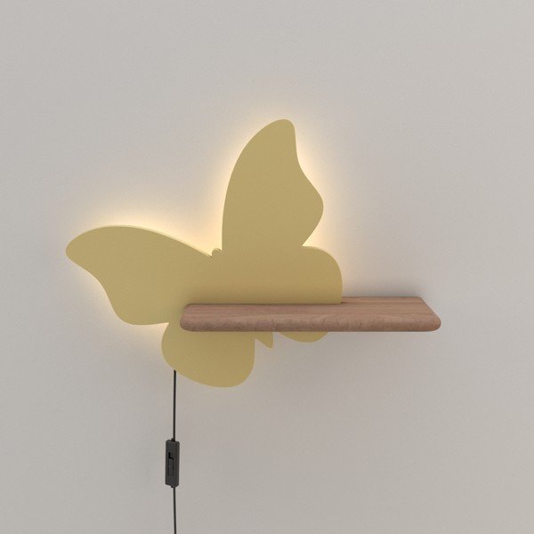 Žluté dětské svítidlo Butterfly – Candellux Lighting-image-1