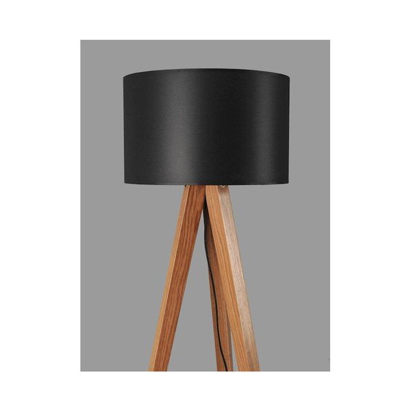 Stojací lampa Tripod Black/Walnut-image-1