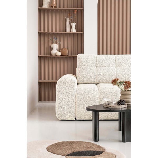 Krémová rozkládací modulární rohová pohovka s úložným prostorem (pravý roh) Lulu – Miuform-image-4