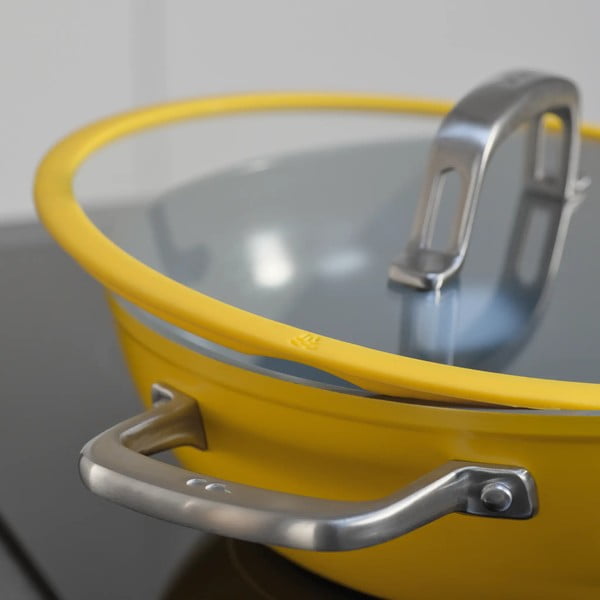 Wok pánev s poklicí/s keramickým povrchem ø 28 cm Meda 3.0 – FABINI-image-2