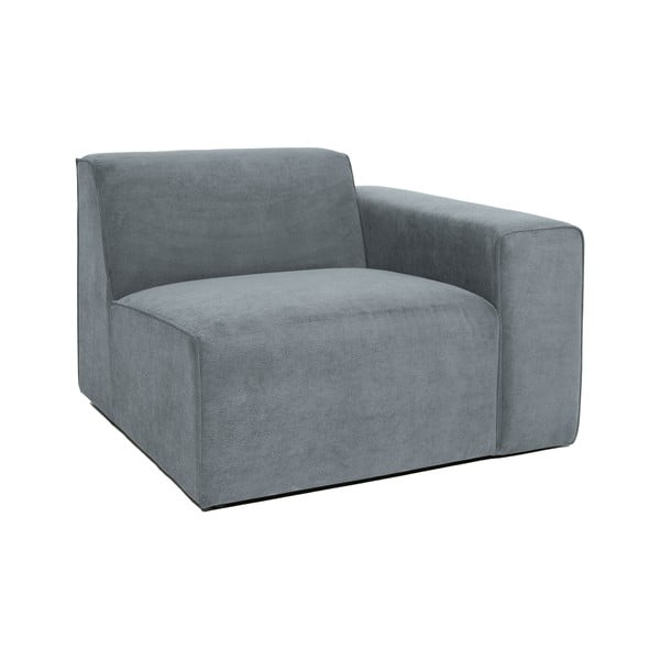 Šedý manšestrový modul pohovky (pravý roh) Sting – Scandic-image-1