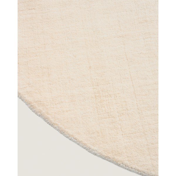 Krémový kulatý koberec ø 200 cm Empuries – Kave Home-image-3