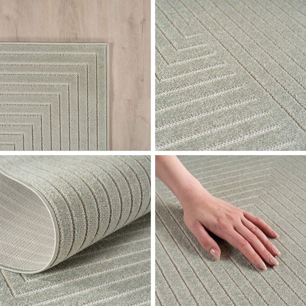 Zelený vnitřní a venkovní běhoun 80x250 cm Nova 1202 – Ayyildiz Carpets-image-2
