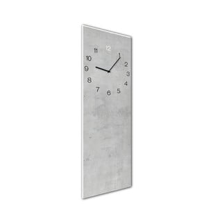 Nástěnné hodiny Styler Glassclock Concrete, 20 x 60 cm