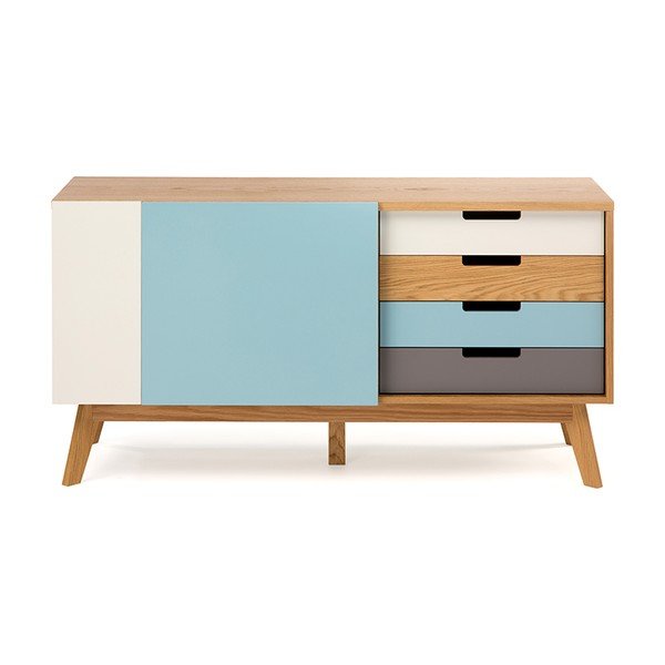 Komoda s modrými detaily Woodman Chaser-image-2