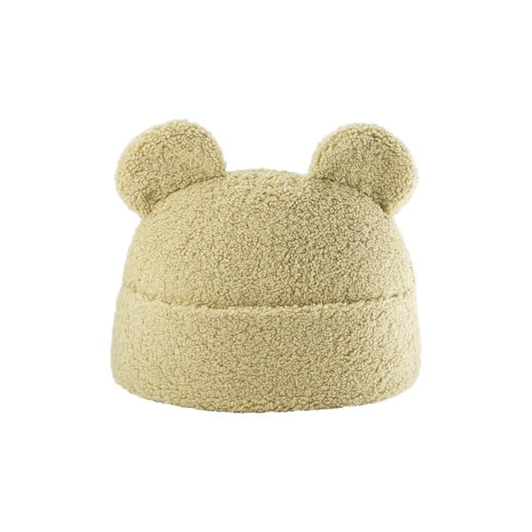 Zelený dětský pohovkový polštář z textilie bouclé Teddy Pouch – Wigiwama