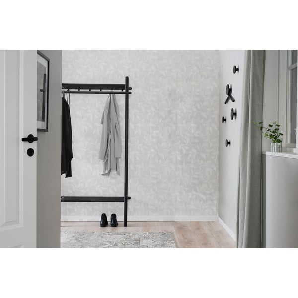 Černý nástěnný háček z dubového dřeva Milford – Rowico-image-3