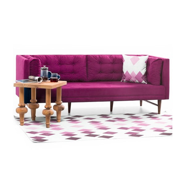 Růžová trojmístná pohovka Balcab Home Eva-image-3