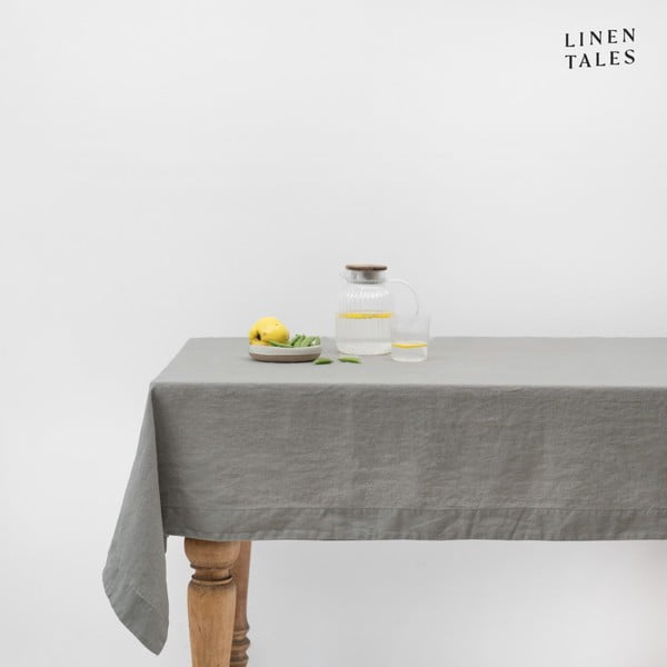 Lněný ubrus 140x140 cm Khaki – Linen Tales