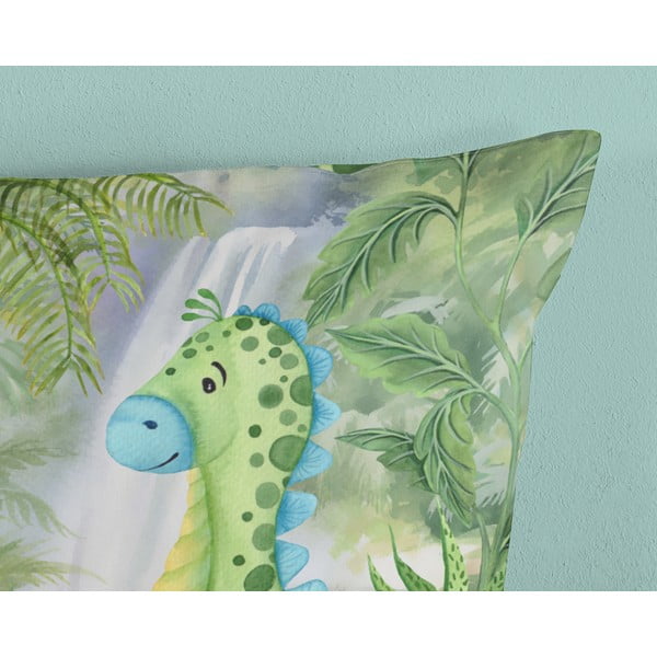 Zelené bavlněné dětské povlečení na jednolůžko/prodloužené 140x220 cm Dani – Good Morning-image-3