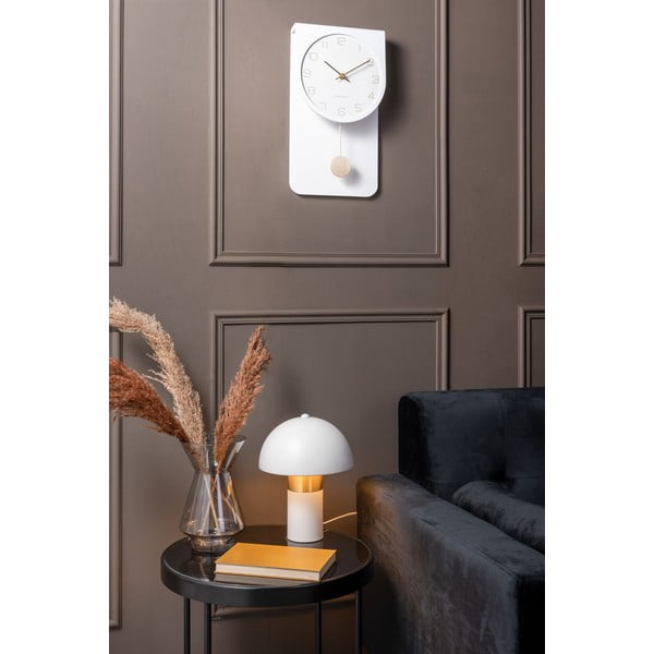 Stolní lampa v bílo-zlaté barvě Leitmotiv Seta, výška 26 cm-image-1