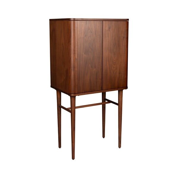 Hnědá skříňka v dekoru ořechu s posuvnými dveřmi 62x125x45 cm Morrison – Dutchbone-image-2