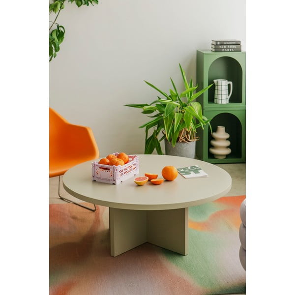 Bílý kulatý konferenční stolek ø 100 cm Pausa – Really Nice Things-image-2