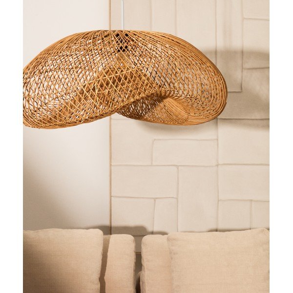 Ratanové stínidlo v přírodní barvě 58x85 cm Isora – Kave Home-image-2