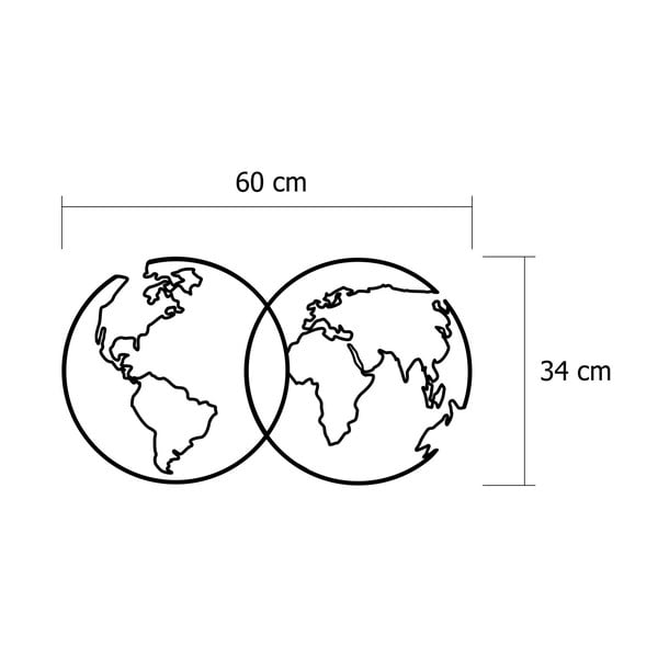 Nástěnná kovová dekorace Travel-image-2