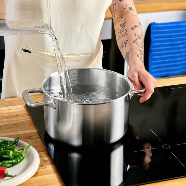 Nerezový kastrol s pokličkou na indukci 5,5 l Lucca 3.0 – FABINI-image-1