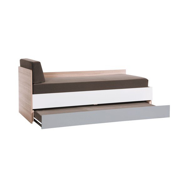 Jednolůžková postel s bílými a šedými detaily Vox Evolve, 90 x 200 cm-image-2